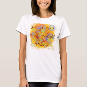 T-shirt maluco selvagem da mulher