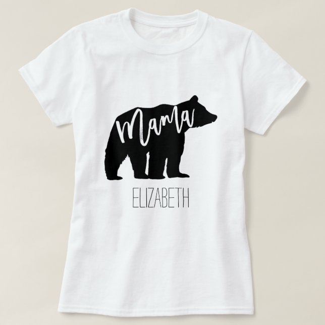 T-shirt Mama Bear (Frente do Design)