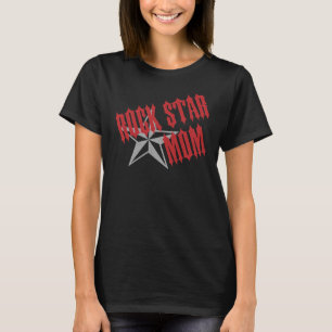 T-shirt Mamã da estrela do rock