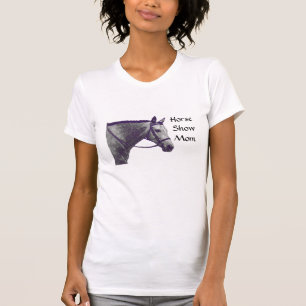 T-shirt Mamã da mostra do cavalo - inglês