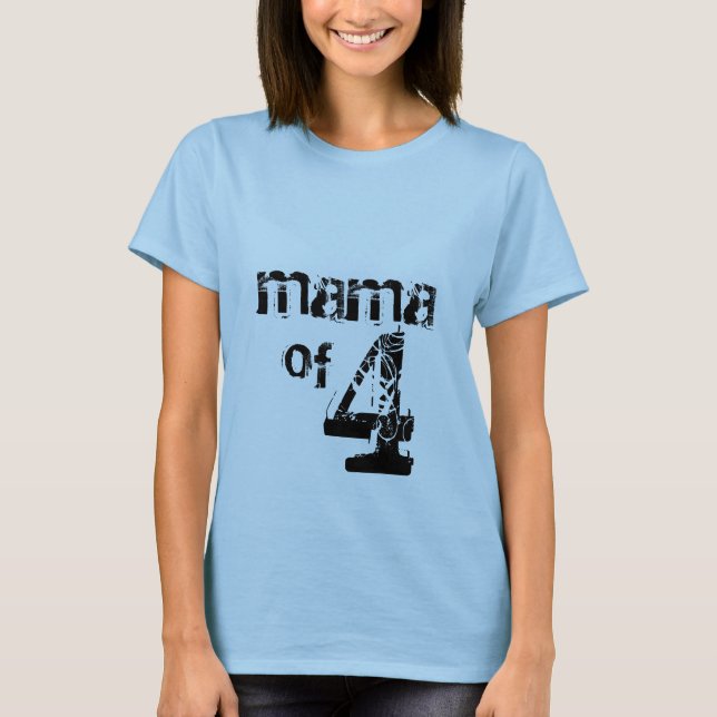 T-shirt mama de 4 (Frente)