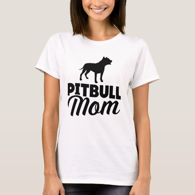 T-shirt Mamã de Pitbull (Frente)