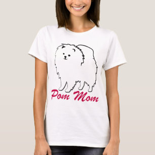 T-shirt Mamã de Pomeranian Pom