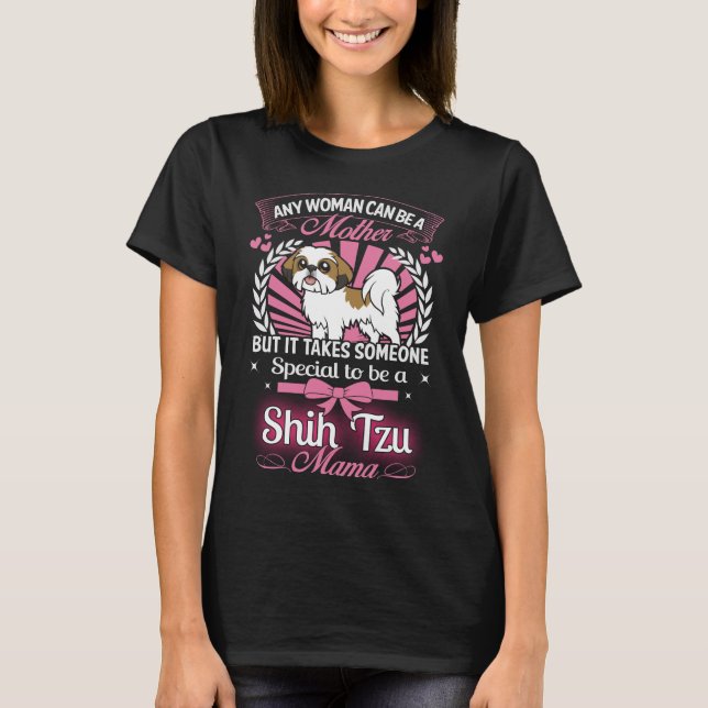 T-shirt Mama de Shih Tzu (Frente)