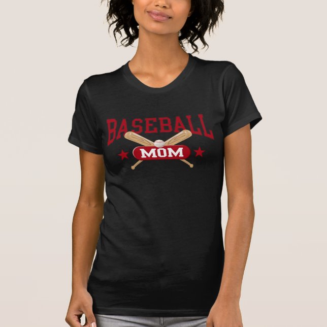 T-shirt Mamã do basebol (Frente)