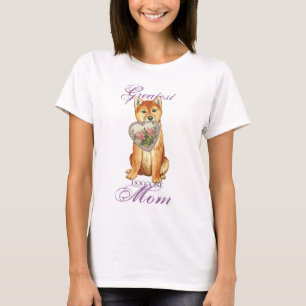 T-shirt Mamã do coração de Shiba Inu