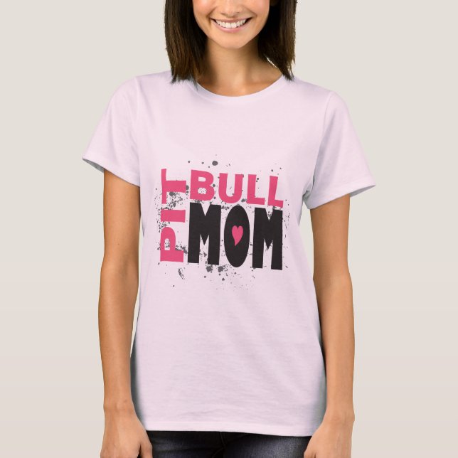 T-shirt Mamã do pitbull (Frente)