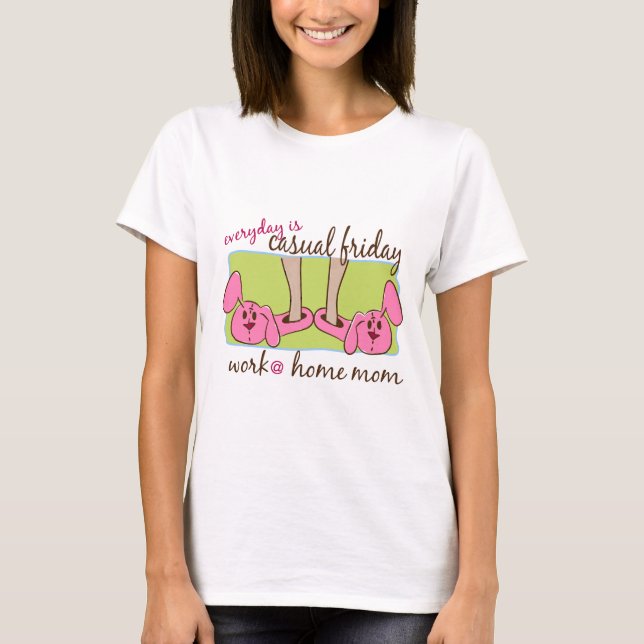 T-shirt Mamã do trabalho em casa (Frente)