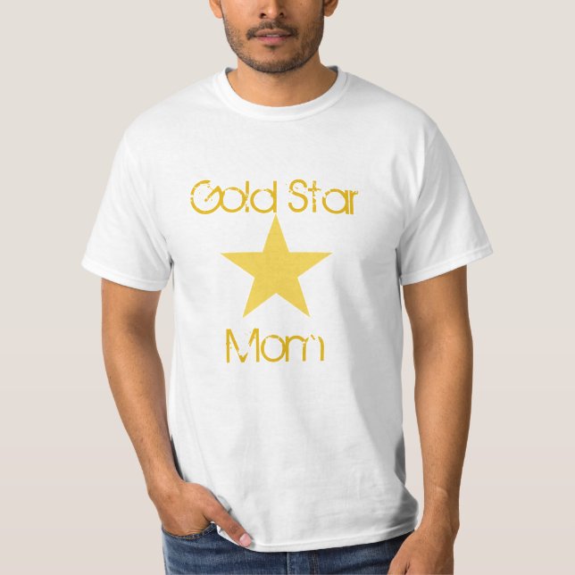 T-shirt Mamã Dourado da estrela (Frente)