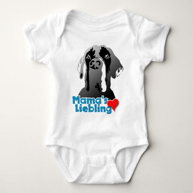 T-shirt Mama está a Liebling (Frente)