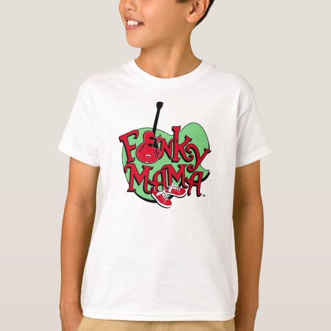 T-shirt Mama Funky Miúdo Verde Tshirt (Frente)