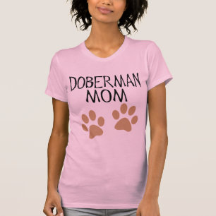 T-shirt Mamã grande do Doberman das patas