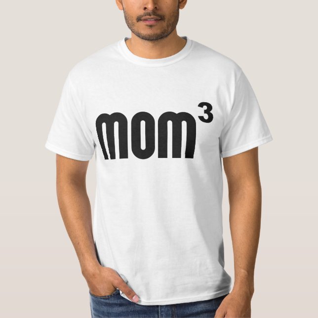 T-shirt Mamã Mom3 cubada exponencial (Frente)