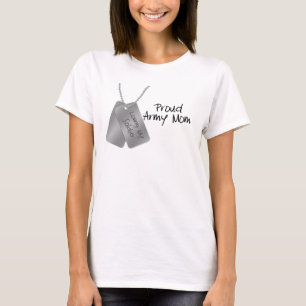 T-shirt Mamã orgulhosa do exército