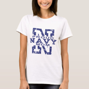 T-shirt Mamã orgulhosa do marinho