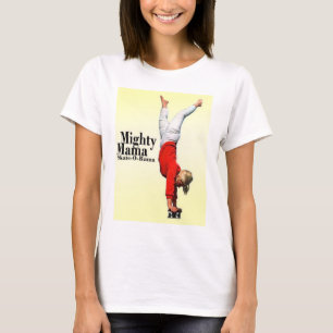 T-shirt Mama poderoso Skate-o-Rama B clássico das mães d