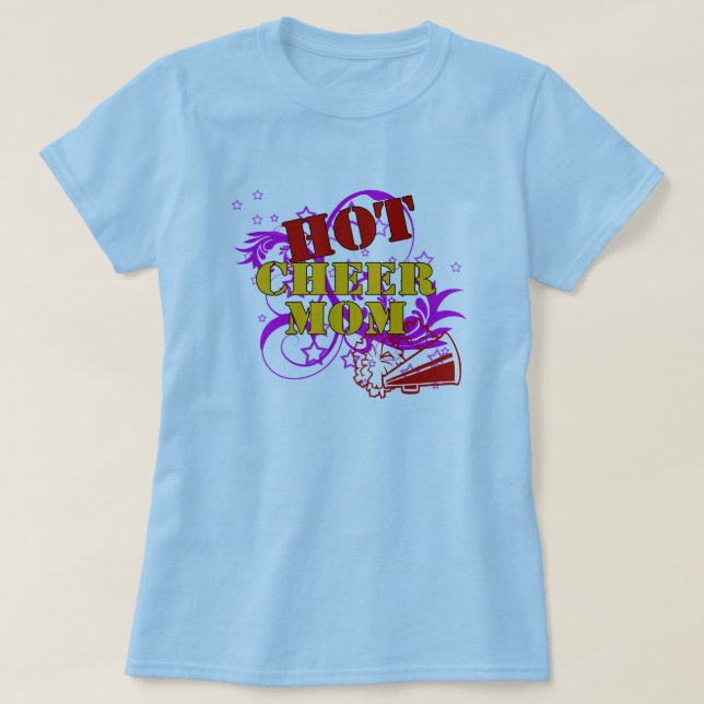 T-shirt Mamã quente do elogio (Frente do Design)
