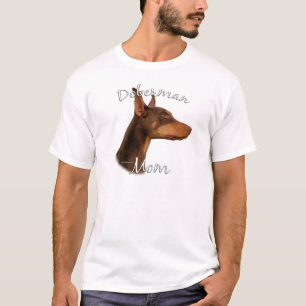 T-shirt Mamã (vermelha) 2 do Pinscher do Doberman