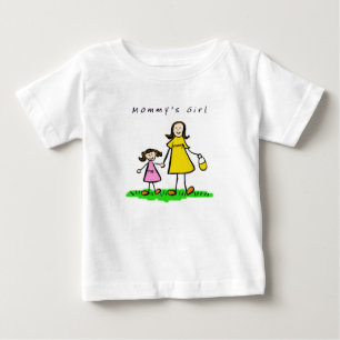 T-shirt Mamãe e eu (Brunette com título)