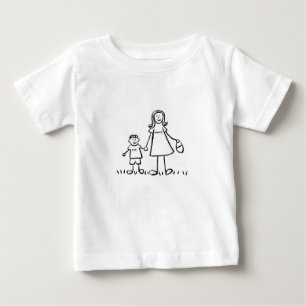 T-Shirt mamãe & Me (desenho sem título)