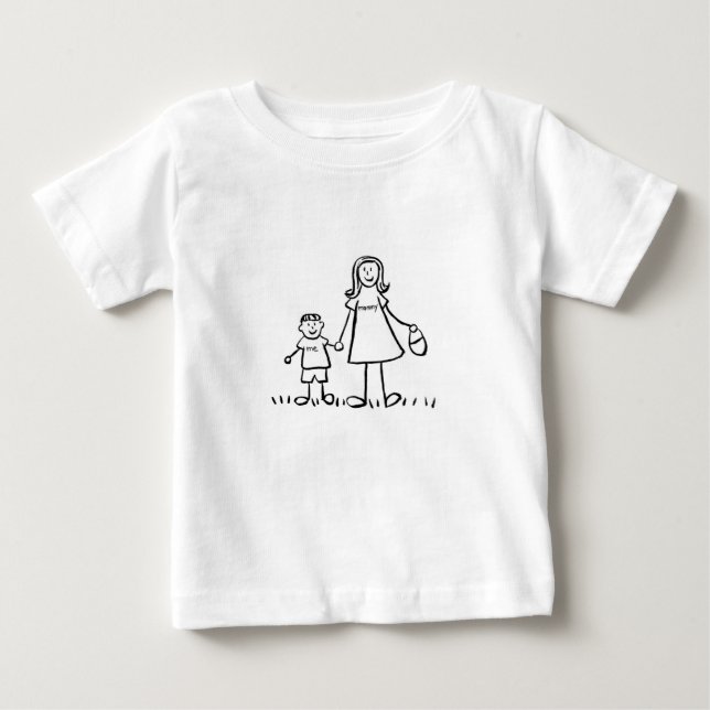T-Shirt mamãe & Me (desenho sem título) (Frente)
