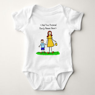 T-shirt Mamães da Família Personalizada de Mãe e Filho