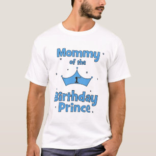 T-shirt Mamães do príncipe do primeiro aniversario!
