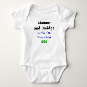 T-shirt Mamães e Daddys pouco azul da dedução fiscal