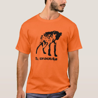 T-shirt manchado da hiena (crocuta do Crocuta)