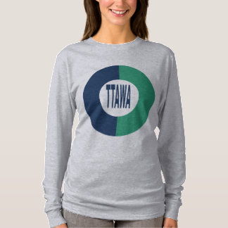 T-shirt manches longues gris pour femmes OTTAWA