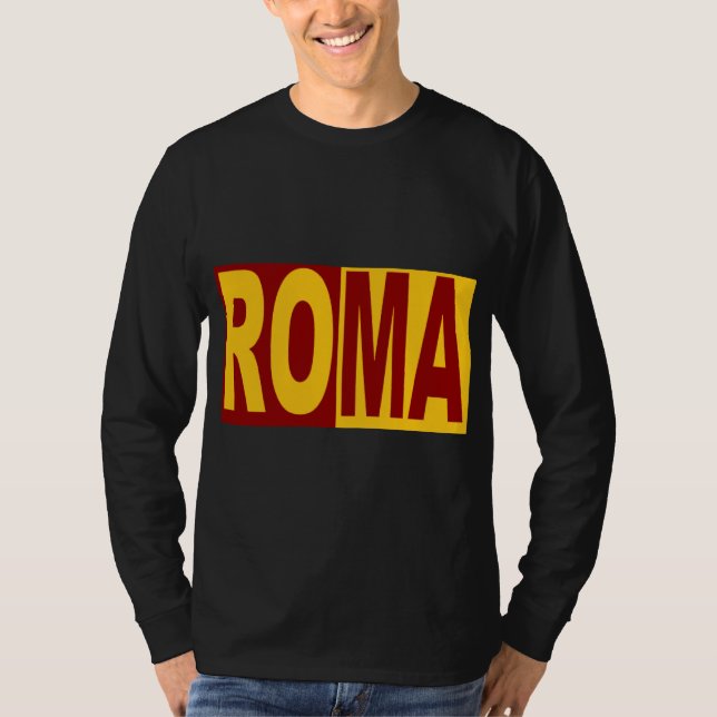 T-shirt manches longues noir  ROMA (Frente)
