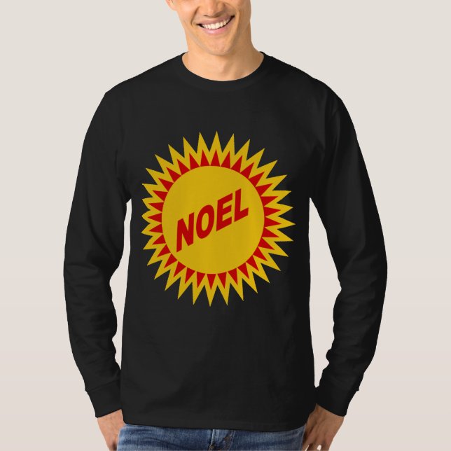 T-shirt manches longues noir SOLEIL  NOEL (Frente)