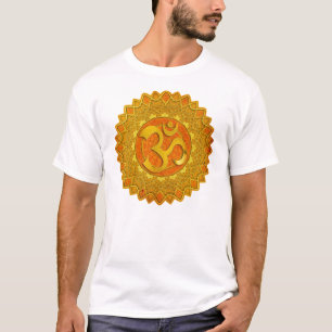 T-shirt MANDALA OM - alaranjado