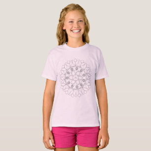 T-shirt - Mandala - Padrão para a cor