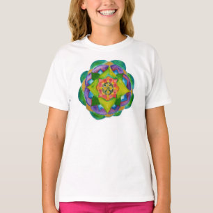 T-shirt Mandala Painting Positive Girls' LAT SportJurament