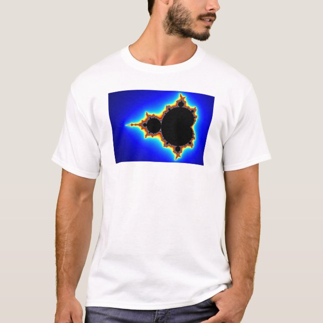 T-shirt Mandelbrot original ajustou 03 - Fractal (Frente)