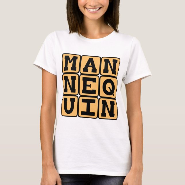 T-shirt Manequim, Boneco de Moda (Frente)