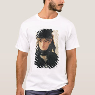 T-shirt Manet   Berthe Morisot com um buquê das violetas