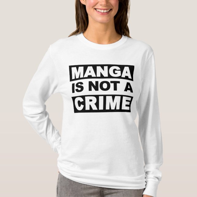 T-shirt Manga não é um hoodie das senhoras do crime (Frente)