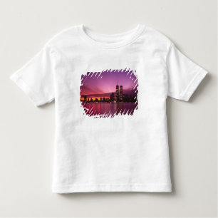 T-shirt Manhattan Skyline e Hudson River, Nova Iorque,