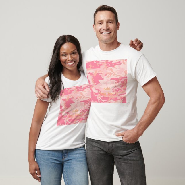 T-shirt Manly Pink Camo (Unissex)