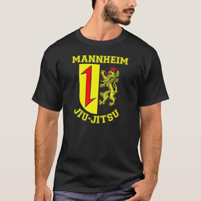 T-shirt Mannheim Jiu-Jitsu (Wappen/Crest) (Frente)