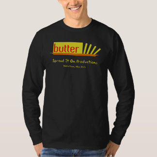 T-shirt manteiga preta