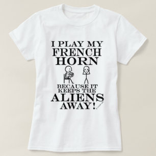 T-shirt Mantem a trompa francesa ausente dos aliens