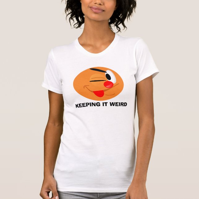 T-shirt Mantendo-o estranho (Frente)