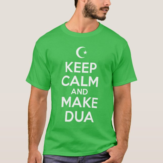 T-shirt Mantenha a calma (Frente)