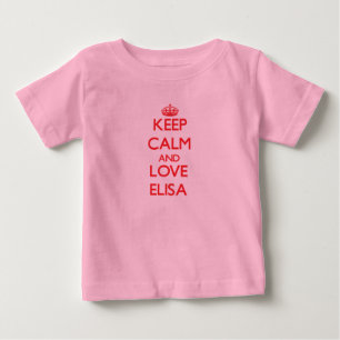 T-shirt Mantenha a calma e ame Elisa