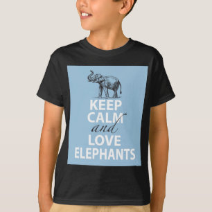 T-shirt Mantenha a calma e ame o divertimento do presente