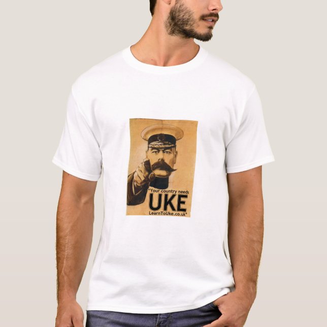 T-shirt Mantenha a calma e aprenda-á Uke (Frente)
