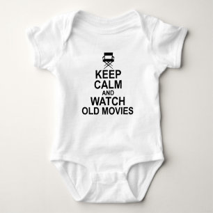 T-shirt Mantenha a Calma e Assista a Filmes Antigos
